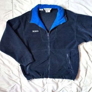 Columbia Zip Up Fleece Sweatshirt size M (navy and blue)